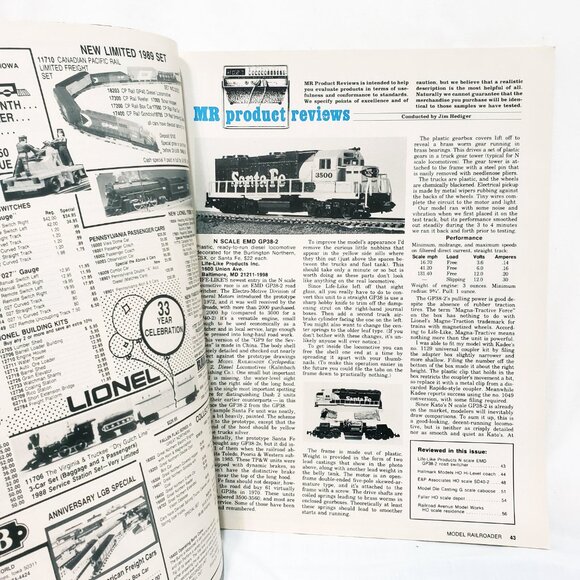 Model Railroader Train Railroading Magazine March 1989 Structures Scenery Layout - Picture 5 of 12